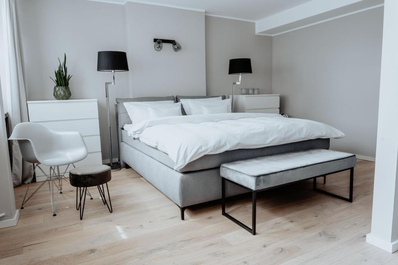 2-Zimmer City Apartment 57M² Mit King Size Bett Und Kueche Münster Kültér fotó