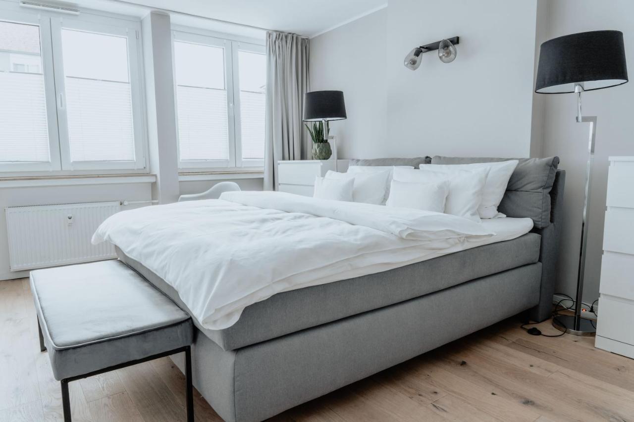 2-Zimmer City Apartment 57M² Mit King Size Bett Und Kueche Münster Kültér fotó