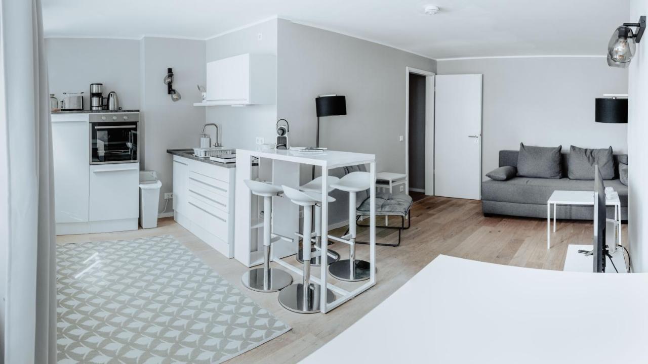 2-Zimmer City Apartment 57M² Mit King Size Bett Und Kueche Münster Kültér fotó